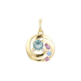 Cluster pendant in Rose Gold, 14K Gold plating colors