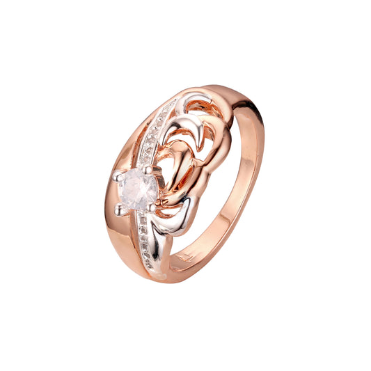 Zweifarbige Clusterringe aus Ros¨¦gold