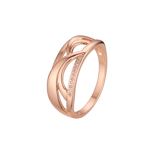 Rings in Rose Gold, two tone plating colors