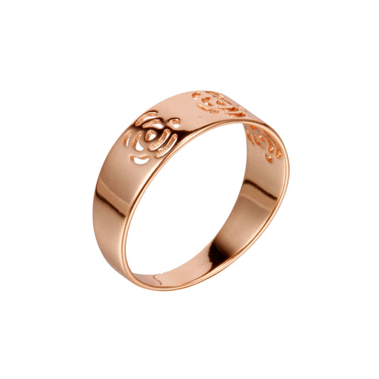 14K ゴールド、ローズゴールドメッキカラーのリング