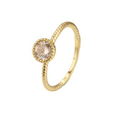Ros¨¦goldene Solit?rringe mit zwei F¨¹?en