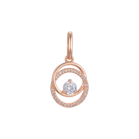 Pendant in Rose Gold, 14K Gold plating colors