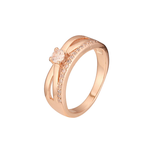 Rose Gold solitaire rings