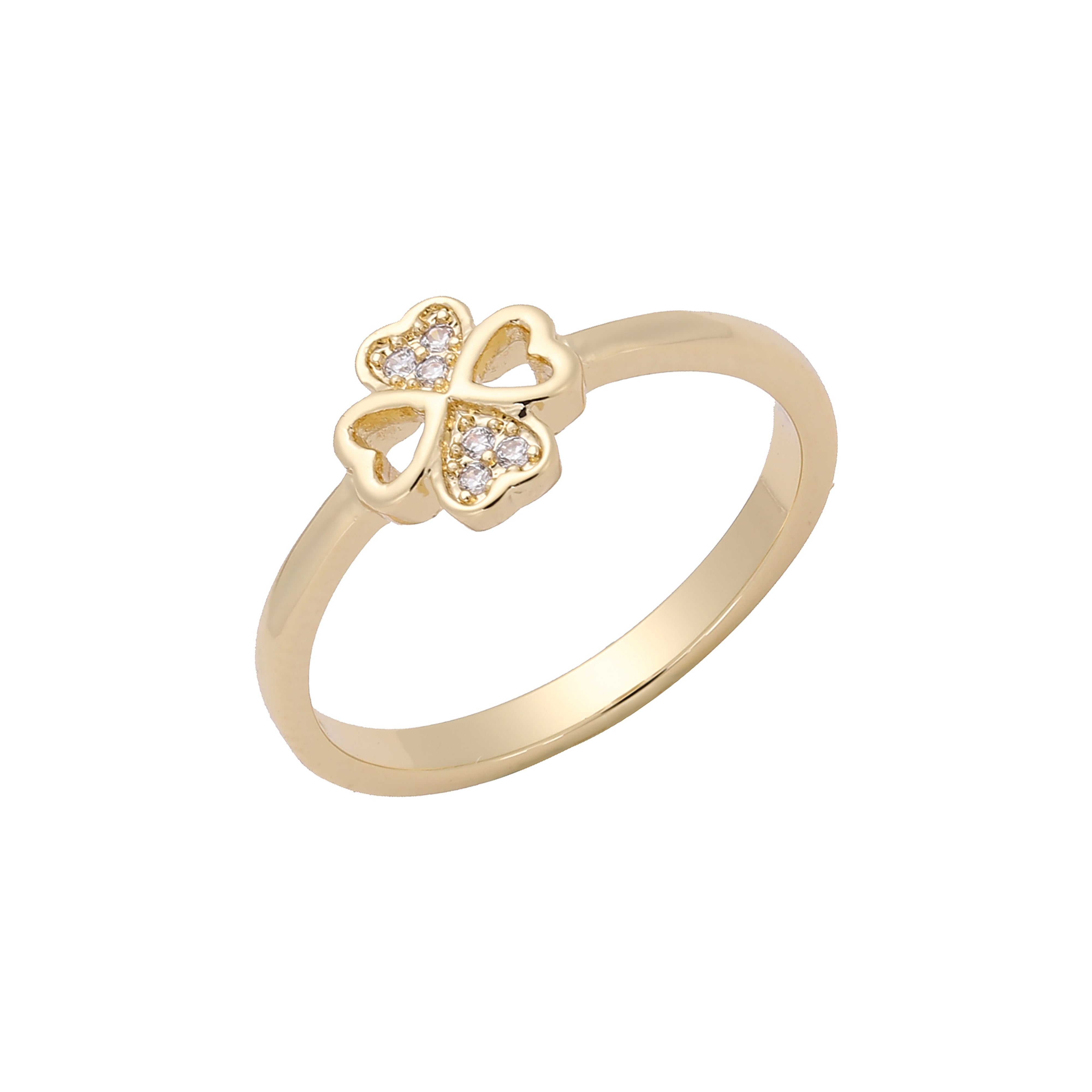 Offene Ringe aus 14-kar?tigem Gold mit Stern und Perle