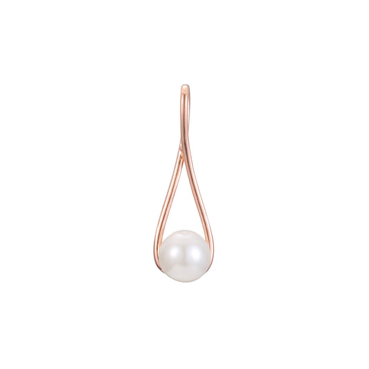 Pearl pendant in Rose Gold, 14K Gold plating colors