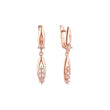 Pendientes de oro rosa