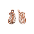 Rose Gold two tone earrings