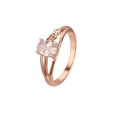 Zweifarbige Solit?r-Designringe aus Ros¨¦gold