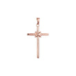 Pure knot of Cross Rose Gold, 14K Gold Latin Cross Pendant
