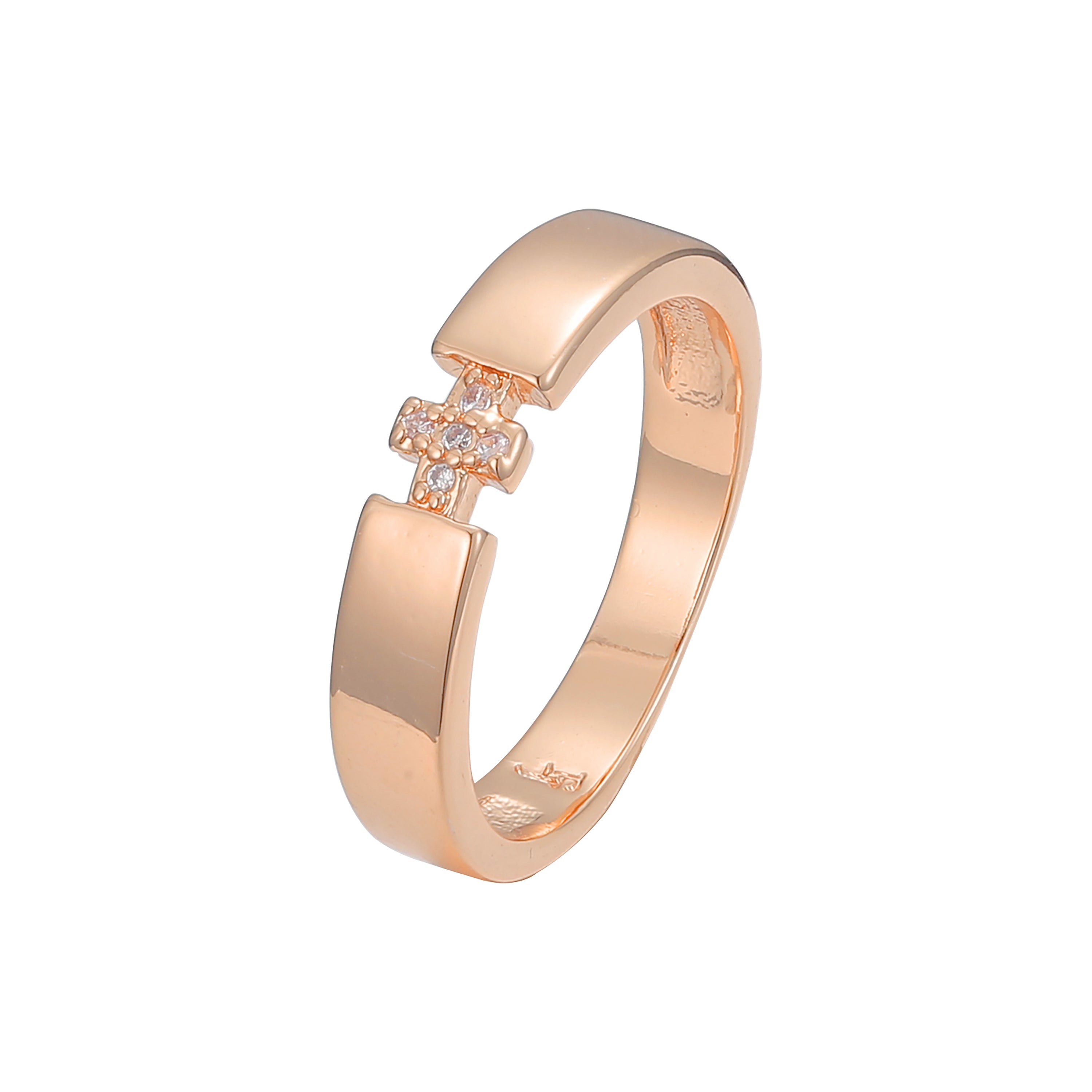 Cluster-stapelbare Ringe aus 14-kar?tigem Gold