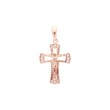 Maltese Eastern Orthodox Russian pendant in Rose Gold & 14K Gold plating colors