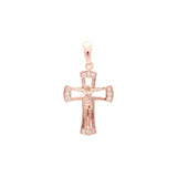Maltese Eastern Orthodox Russian pendant in Rose Gold & 14K Gold plating colors