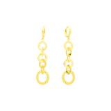 Brincos huggie com formato de disco Holo em ouro 14K, ouro 18K, cores banhadas a ouro rosa