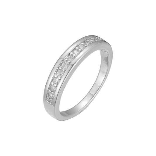 Wedding band rings in 18K Gold, White Gold, Rose Gold plating colors