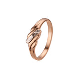 Rose Gold two tone plain design rings