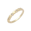Geometric triangular eternity 14K Gold, Rose Gold Rings