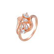 Ros¨¦goldene Cluster-Ringe mit vier Marquise-Steinen