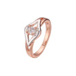 Zweifarbige Clusterringe aus Ros¨¦gold