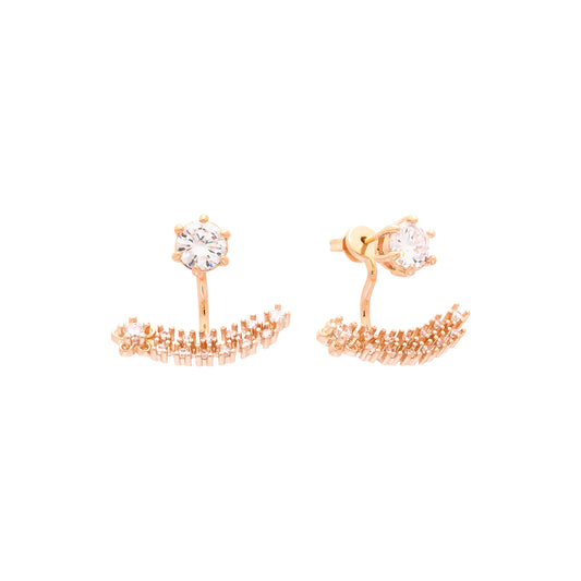14k 金夹克簇状耳钉