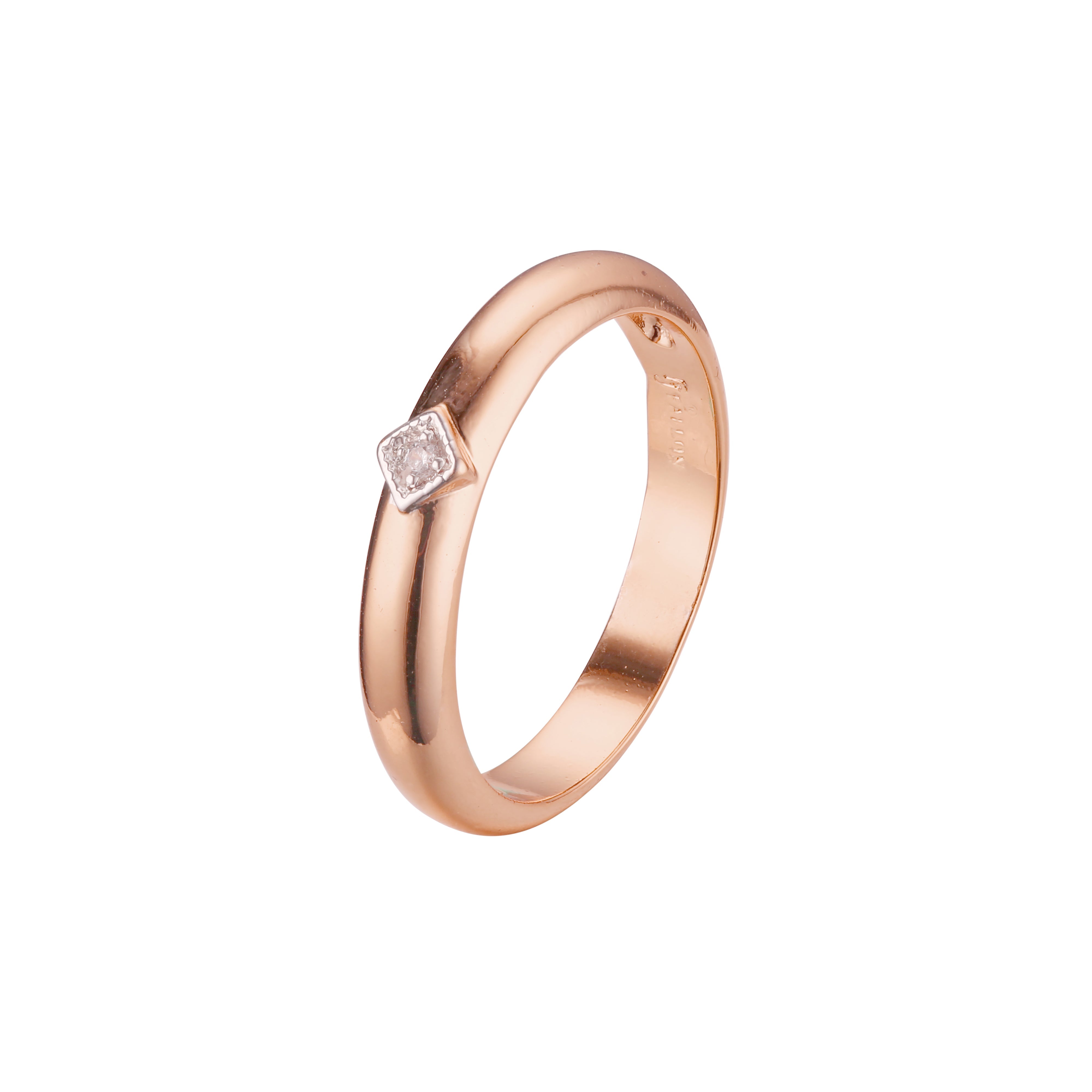 Wedding rings in 18K Gold, Rose Gold two tone plating colors