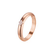 Wedding rings in 18K Gold, Rose Gold two tone plating colors