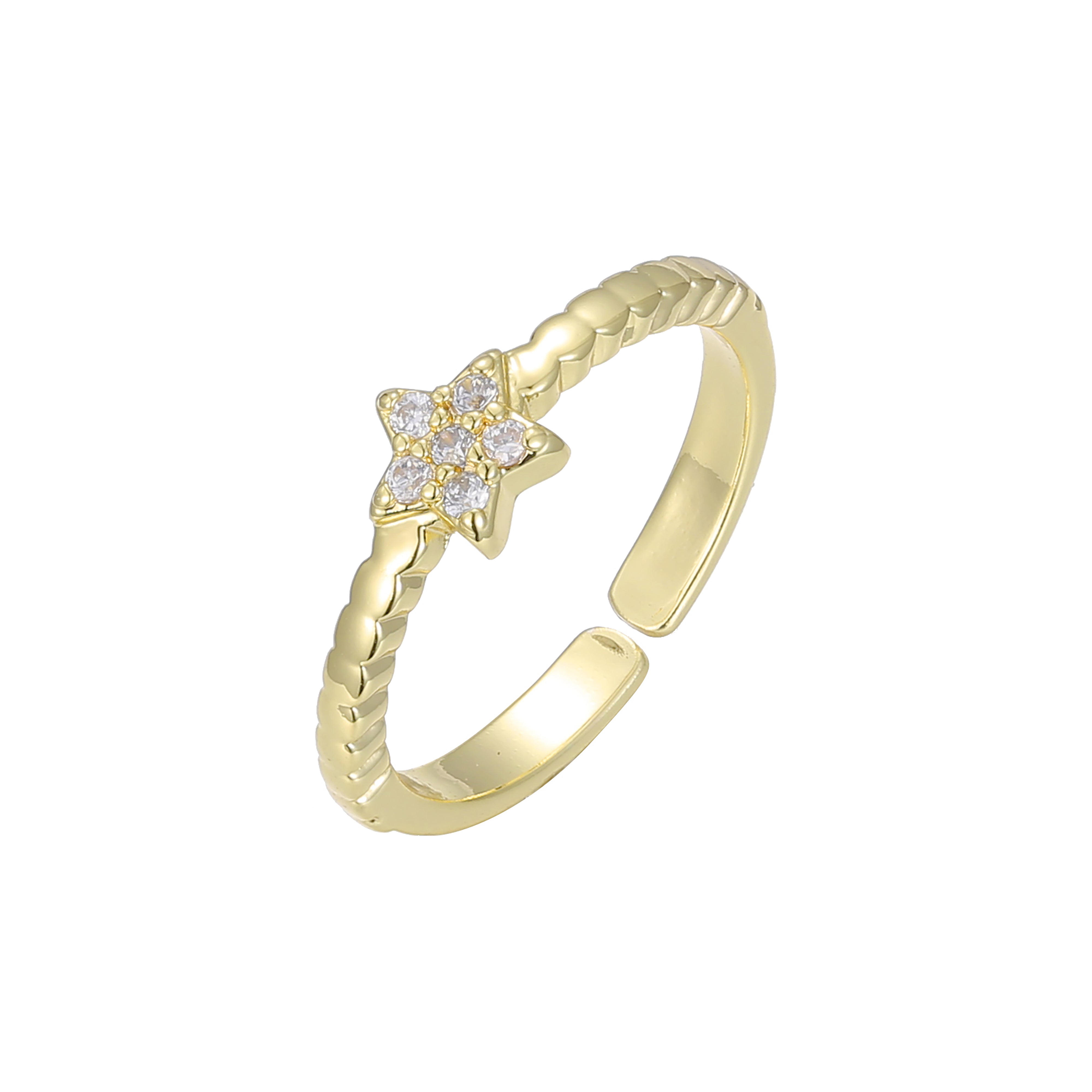 Offene Ringe aus 14-kar?tigem Gold
