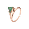 Ineinandergreifende Stapelringe aus Ros¨¦gold mit wei?en Zirkoniasteinen und Pav¨¦-Pav¨¦