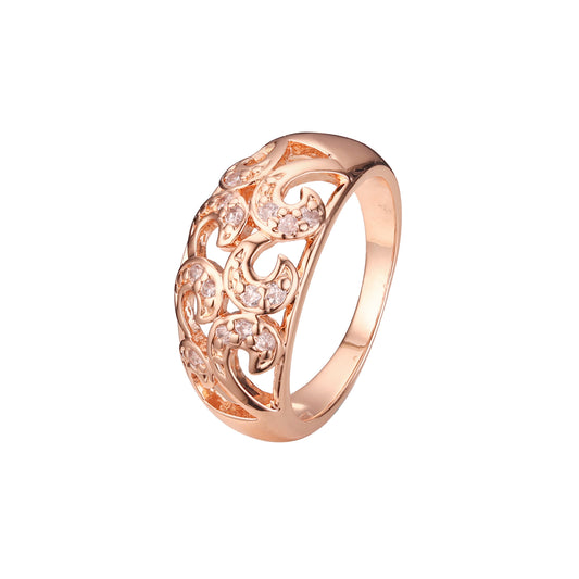 Cluster rings in 14K Gold, Rose Gold plating colors