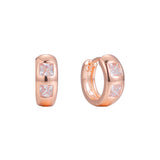 Huggie earrings in 14K Gold, 18K Gold, Rose Gold plating colors