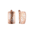 Rose Gold two tone earrings