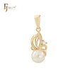 Solitärperle 14K Gold, Roségold, Weißgold Anhänger