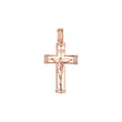 Eastern Orthodox Russian pendant in Rose Gold two tone, 14K Gold