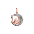 Pendant in Rose Gold two tone, 14K Gold plating colors