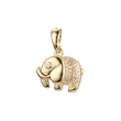 Elephant animal pendant in Rose Gold, 14K Gold plating colors
