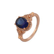 Hevirgo einfache, eingelegte, doppellagige offene Eheringe, plattiert in Ros¨¦goldfarben