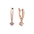 Rose Gold two tone earrings