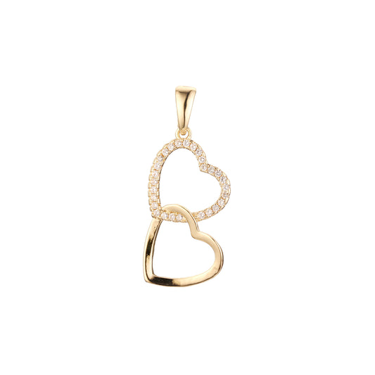 Pingente de pérola em ouro rosa, cores banhadas a ouro 14K