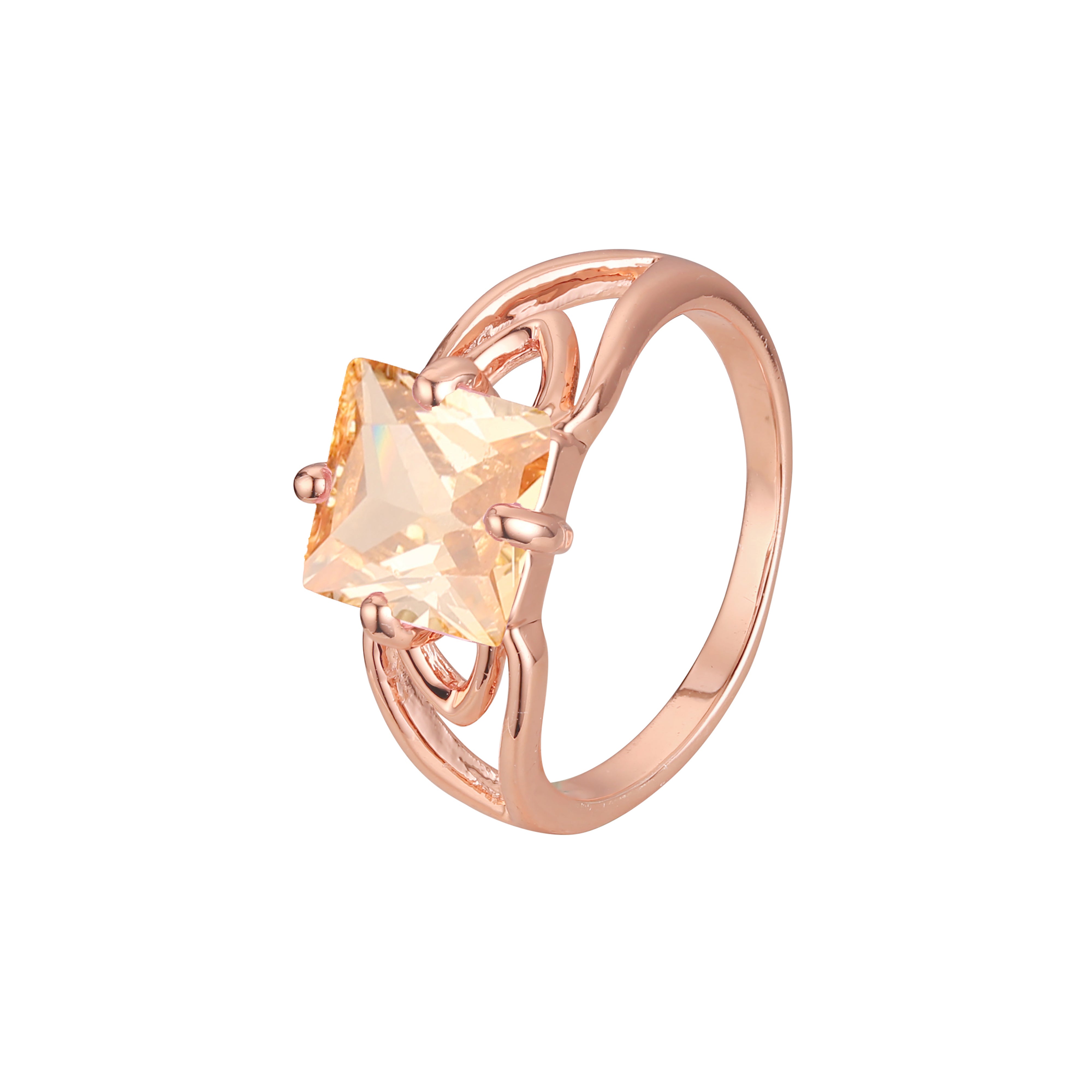 .Solitario grandes piedras de colores talla esmeralda Oro 14K, Anillos Oro 18K