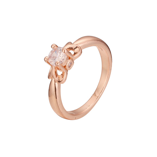 Rose Gold solitaire rings